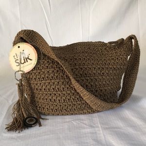 Tan The Sak crochet purse